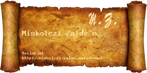 Miskolczi Zalán névjegykártya