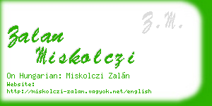 zalan miskolczi business card
