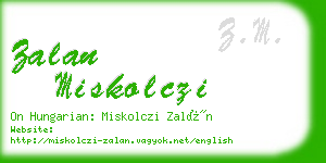 zalan miskolczi business card